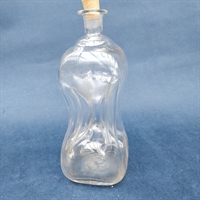 glas klukflaske antik snapseflaske gammel flaske genbrug
